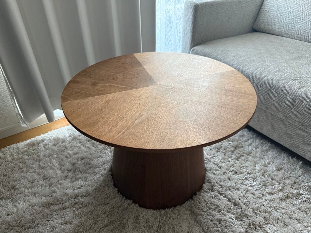 ラウンドテーブル　リビングテーブル　60cm 北欧　おしゃれ　木製