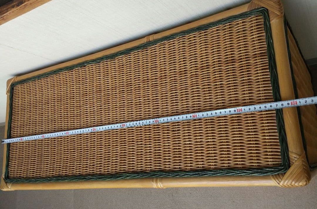 ラタン収納ボックス付きチェスト 引き出し 内張り 布付き