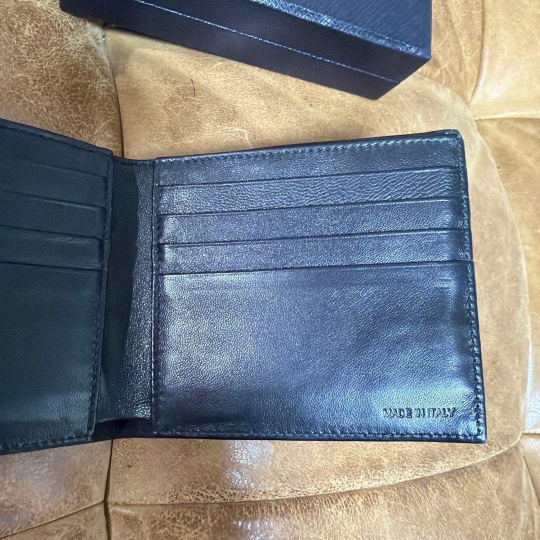 PRADA プラダ　スカル　二つ折り財布　ブラック　美品