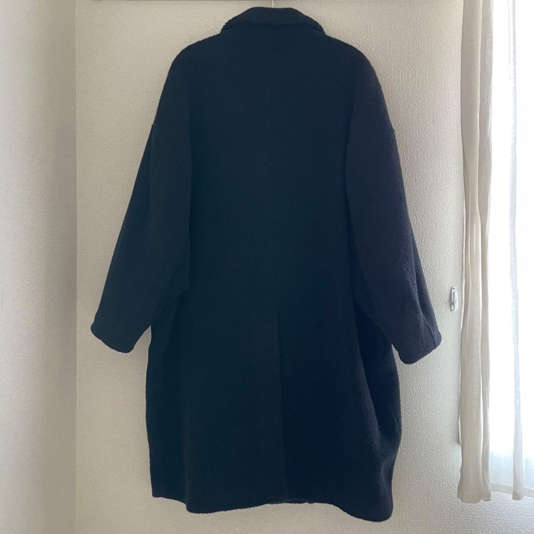 エムエムシックスメゾンマルジェラ コクーンコート ブラック