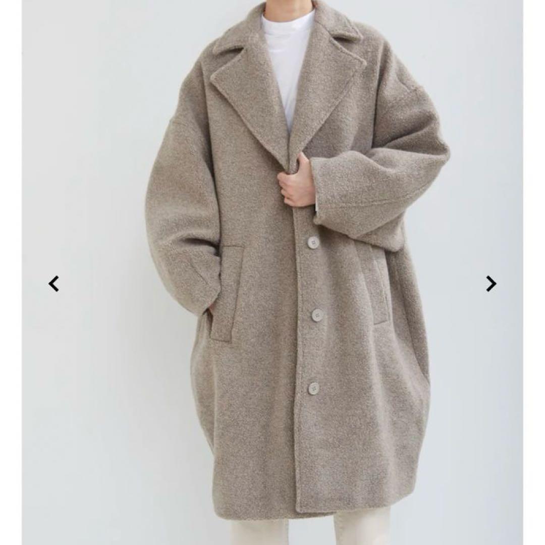 エムエムシックスメゾンマルジェラ コクーンコート ブラック