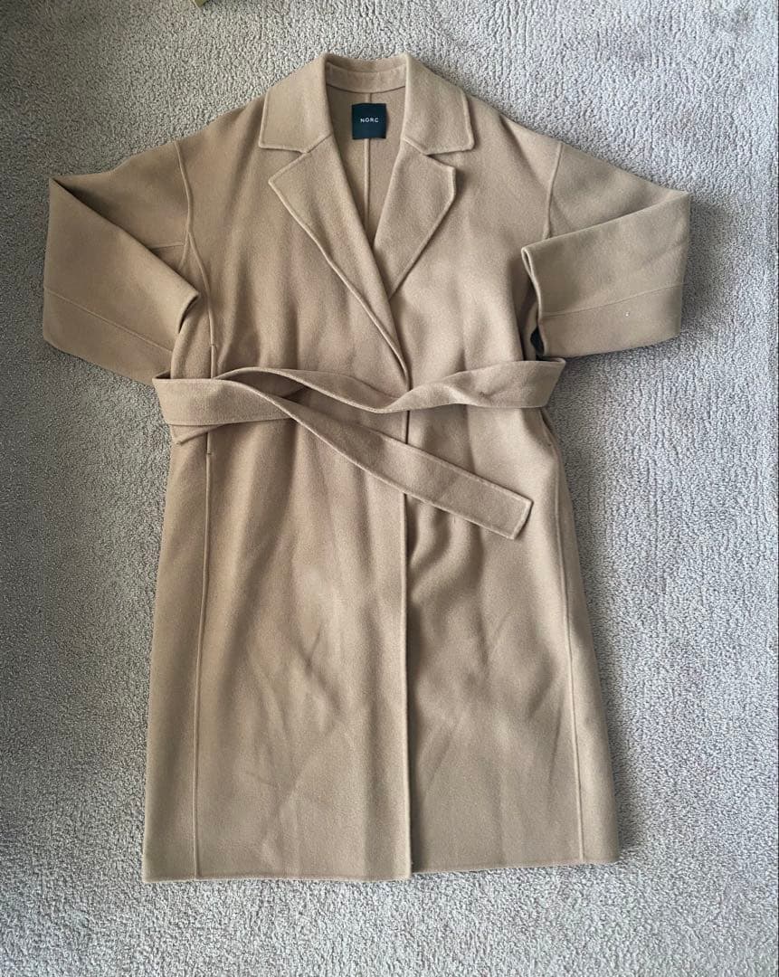 NORC ウールメルトン　ロングリバーコート