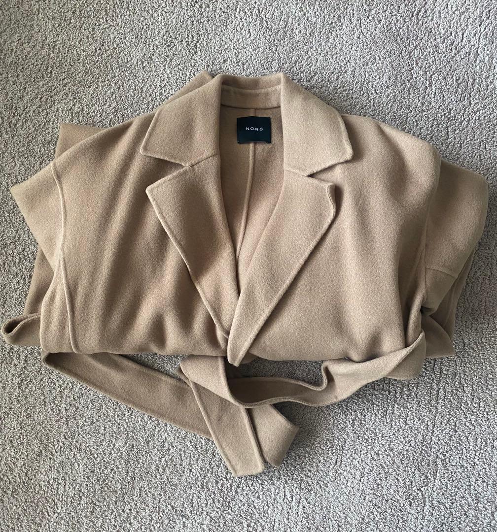 NORC ウールメルトン　ロングリバーコート