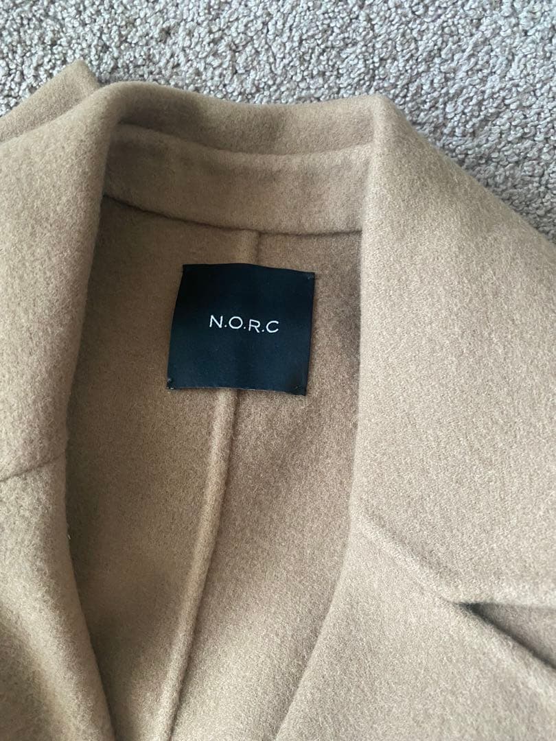 NORC ウールメルトン　ロングリバーコート