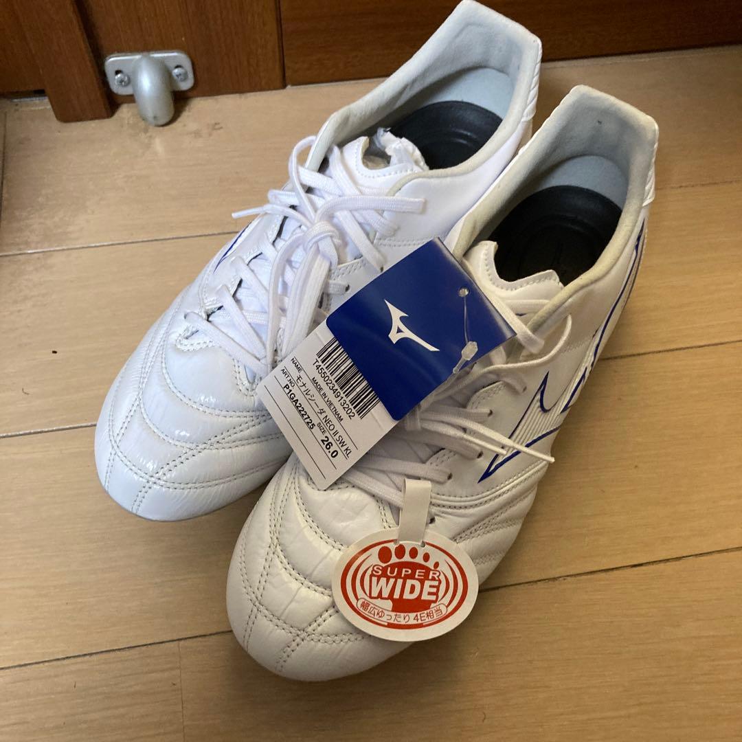 ミズノ　サッカースパイク　カンガルーレザー　26センチ　モナルシーダ　sw KL