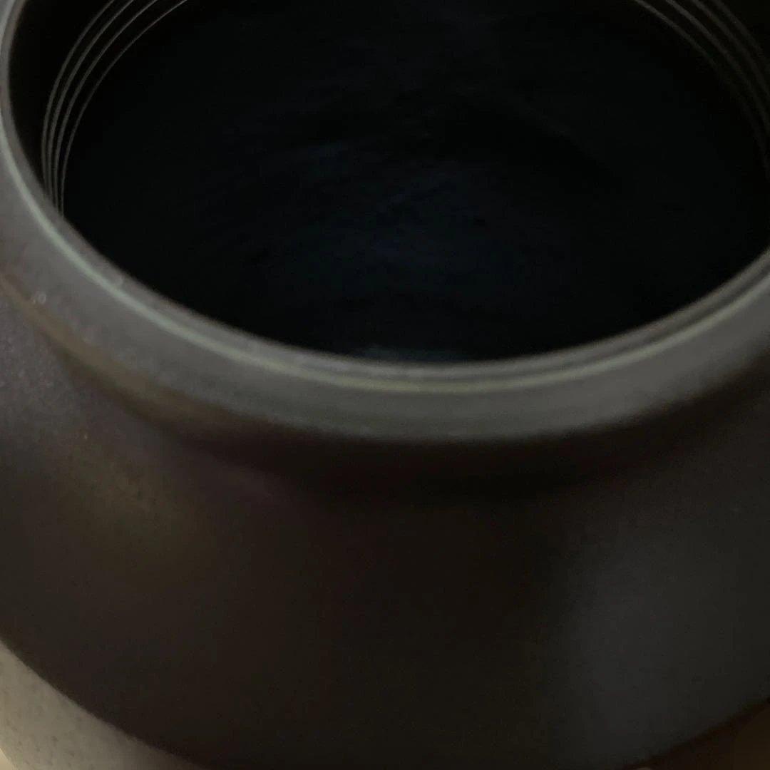 金工師 般若勘渓 高野良市 紫山銘 造 銅製 花瓶 柿に小鳥象