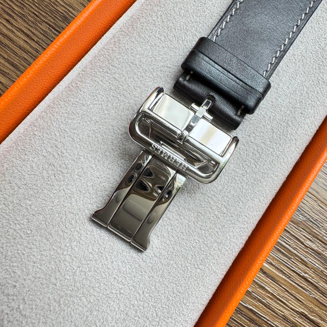 2507 Apple Watch エルメス　エベンヌ　ディプロイアント　バックル