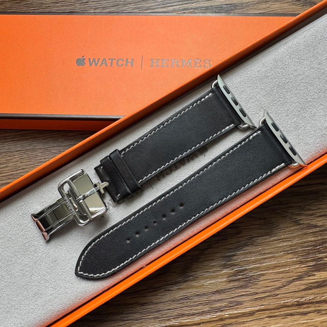 2507 Apple Watch エルメス　エベンヌ　ディプロイアント　バックル