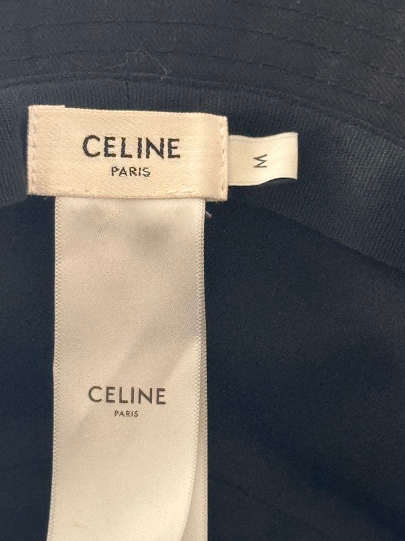 CELINE ブラック バケットハット Mサイズ