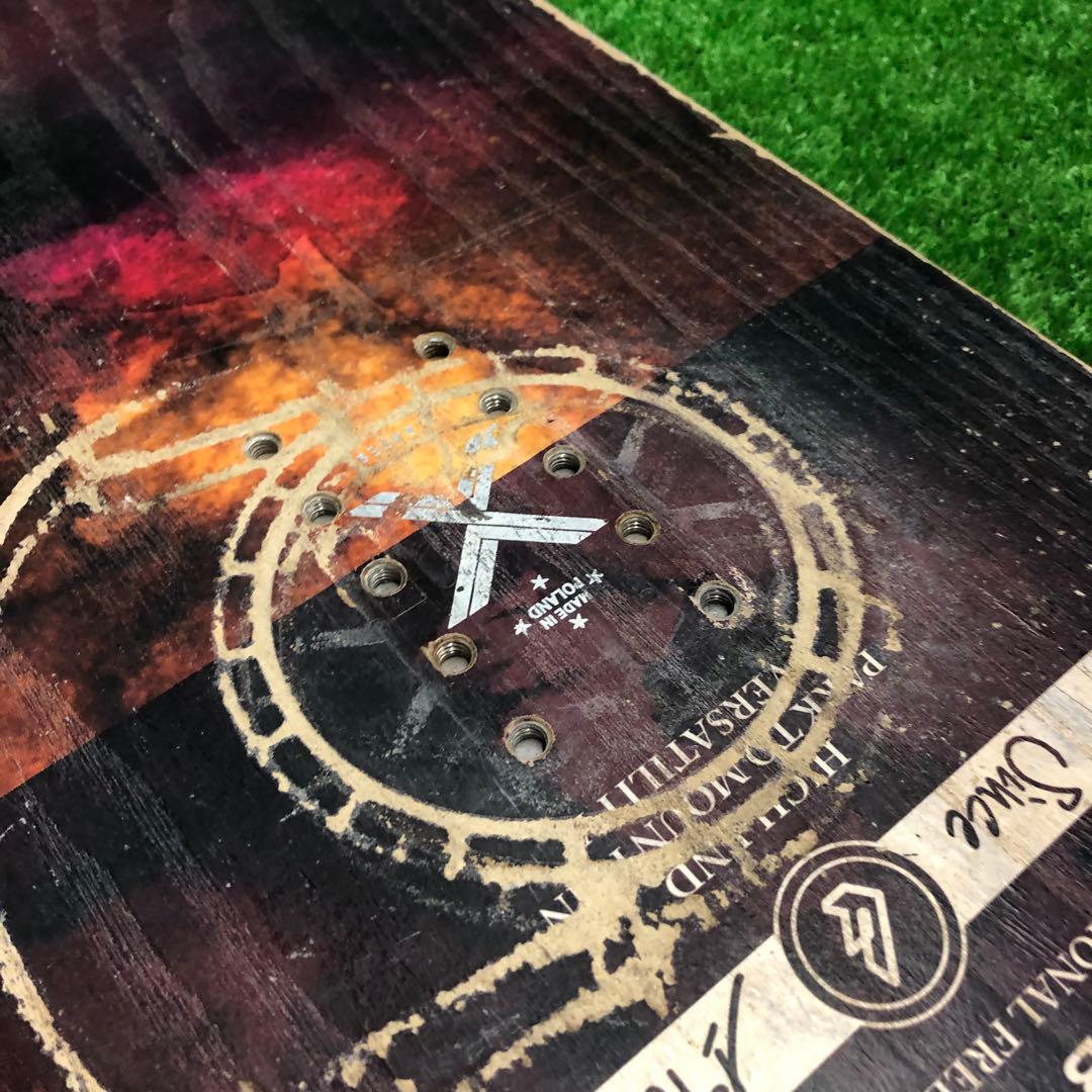 宝-624 子供用スノーボードセット 127cm ビンディング新品 wax塗布有