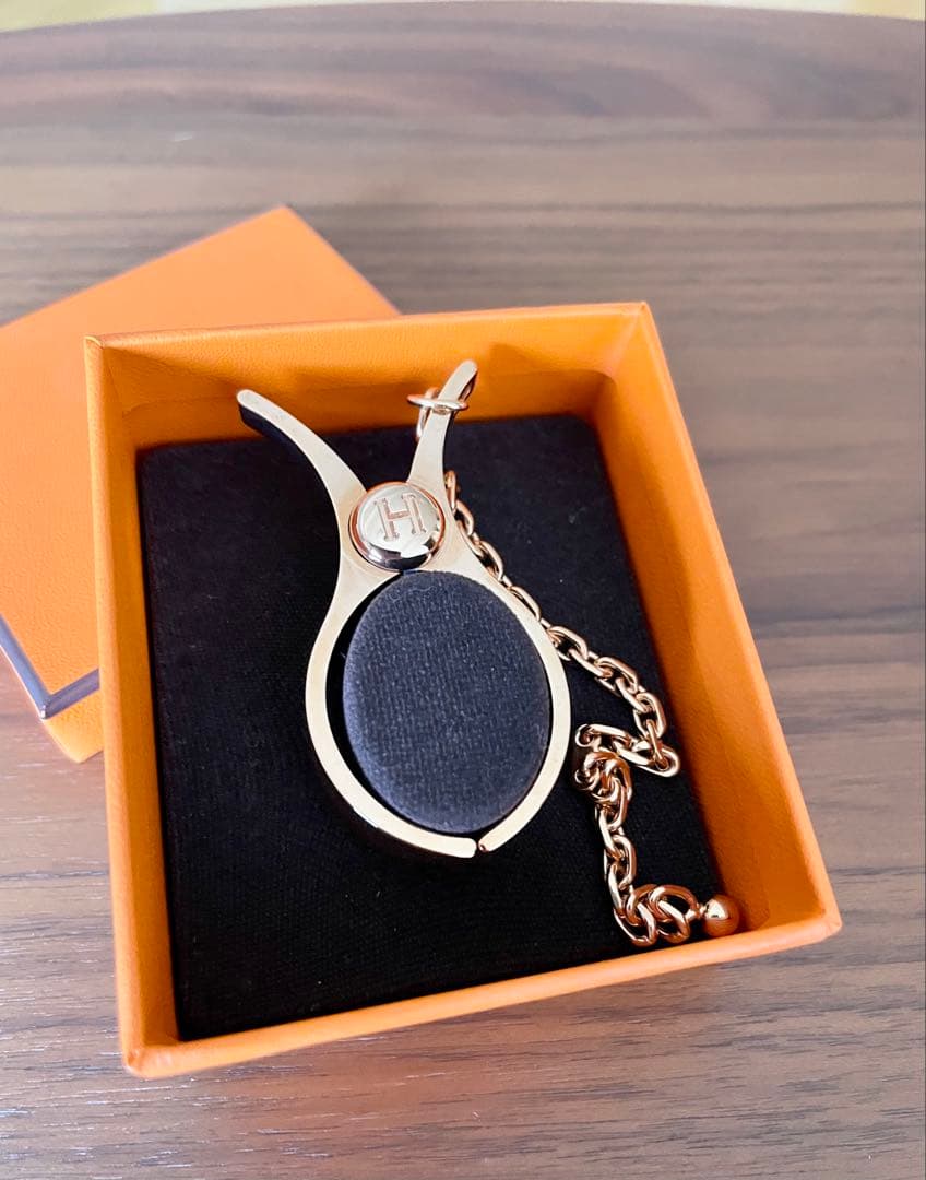 【未使用】HERMESエルメスグローブホルダー ローズゴールド