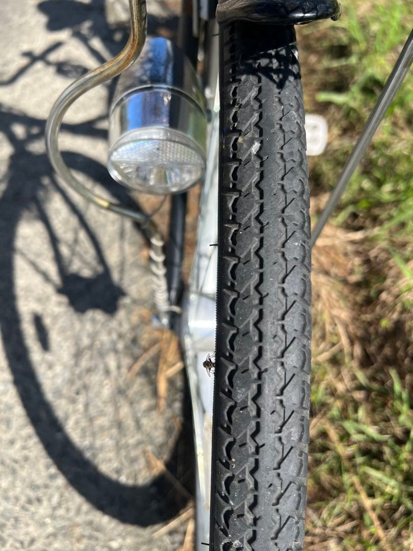 名古屋市内お届け無料26インチシティサイクル 黒 前カゴ付き