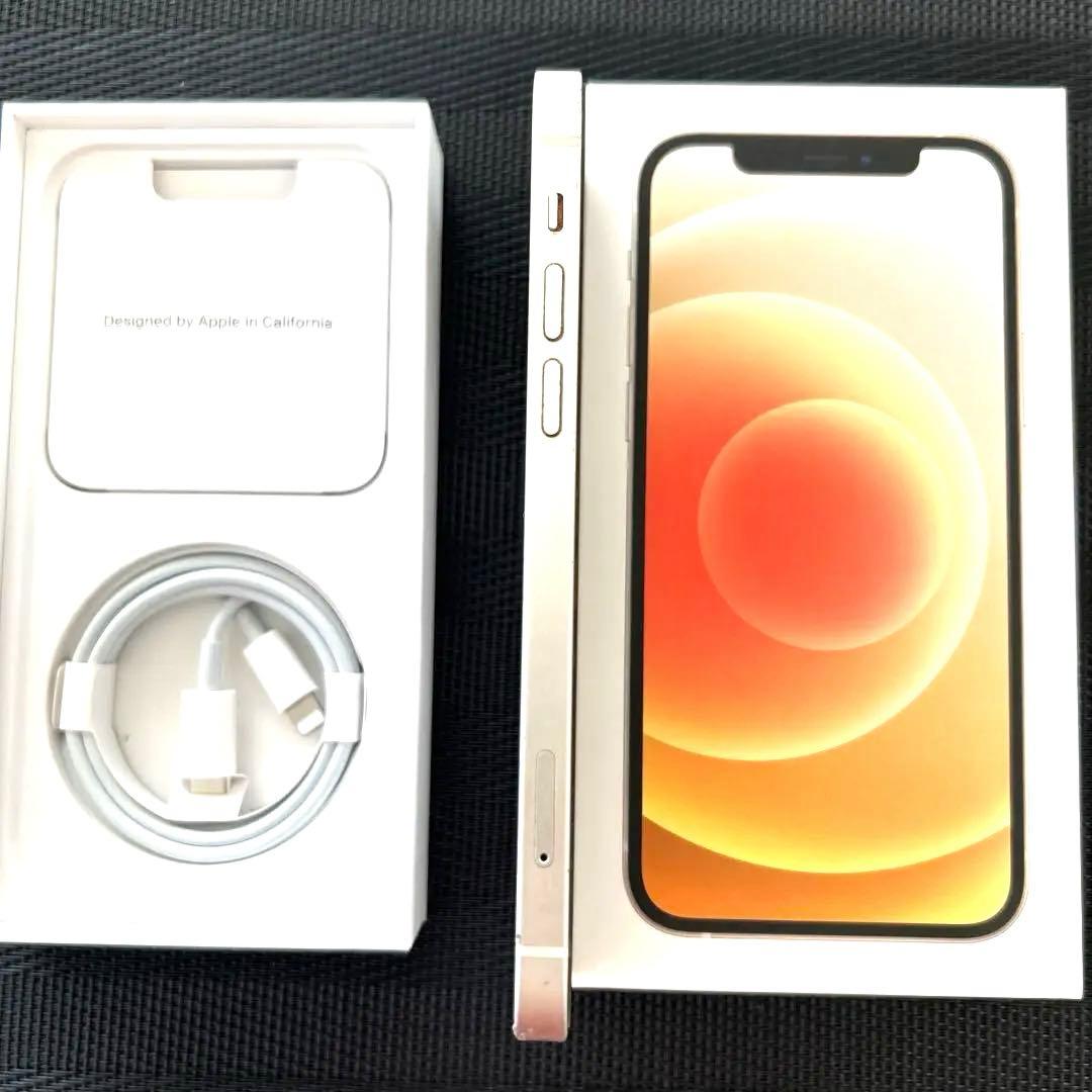 AppleiPhone12スマートフォン本体128GB充電ケーブル付SIMフリー