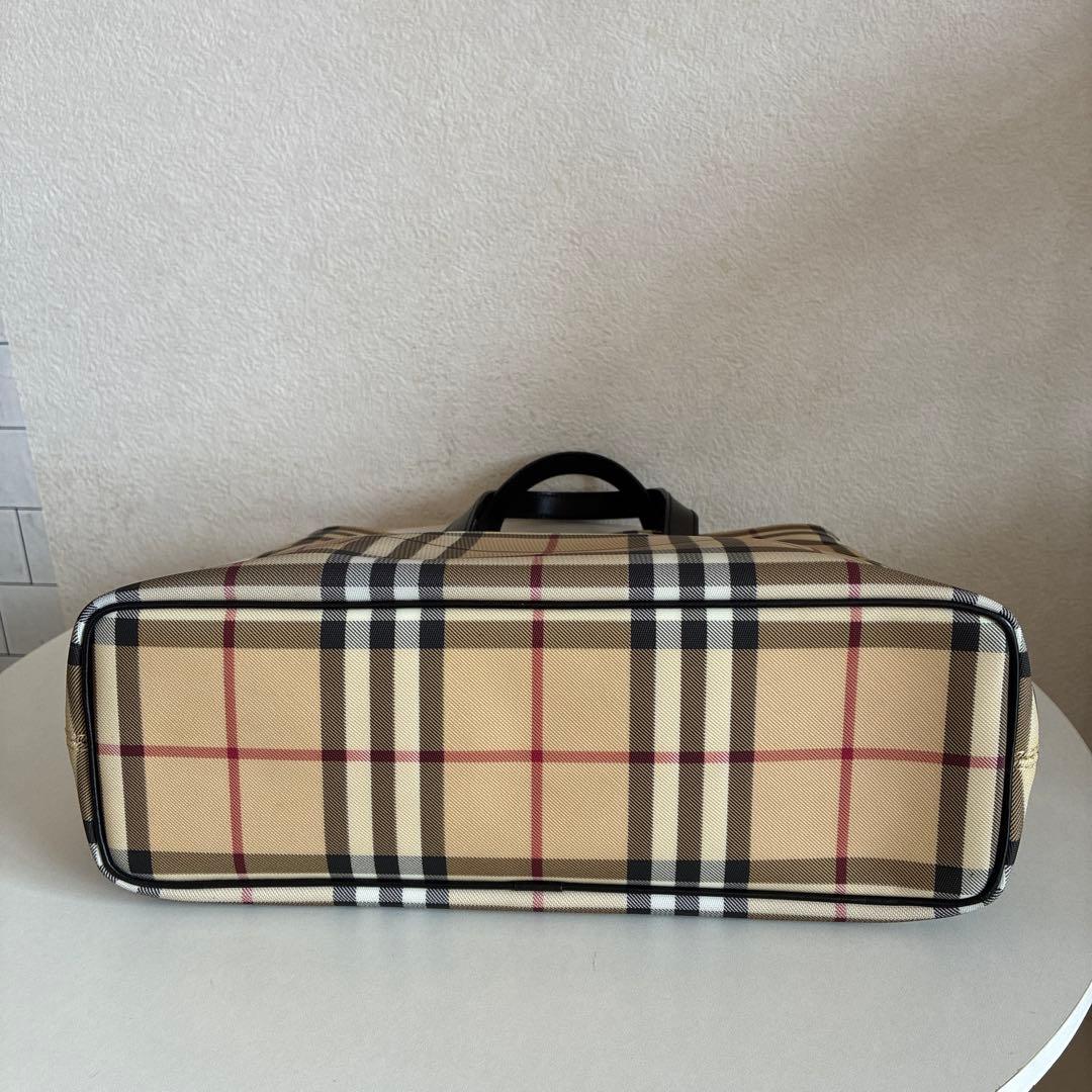 BURBERRY バーバリー ノバチェック トートバッグ ＰＶＣレザー バッグ