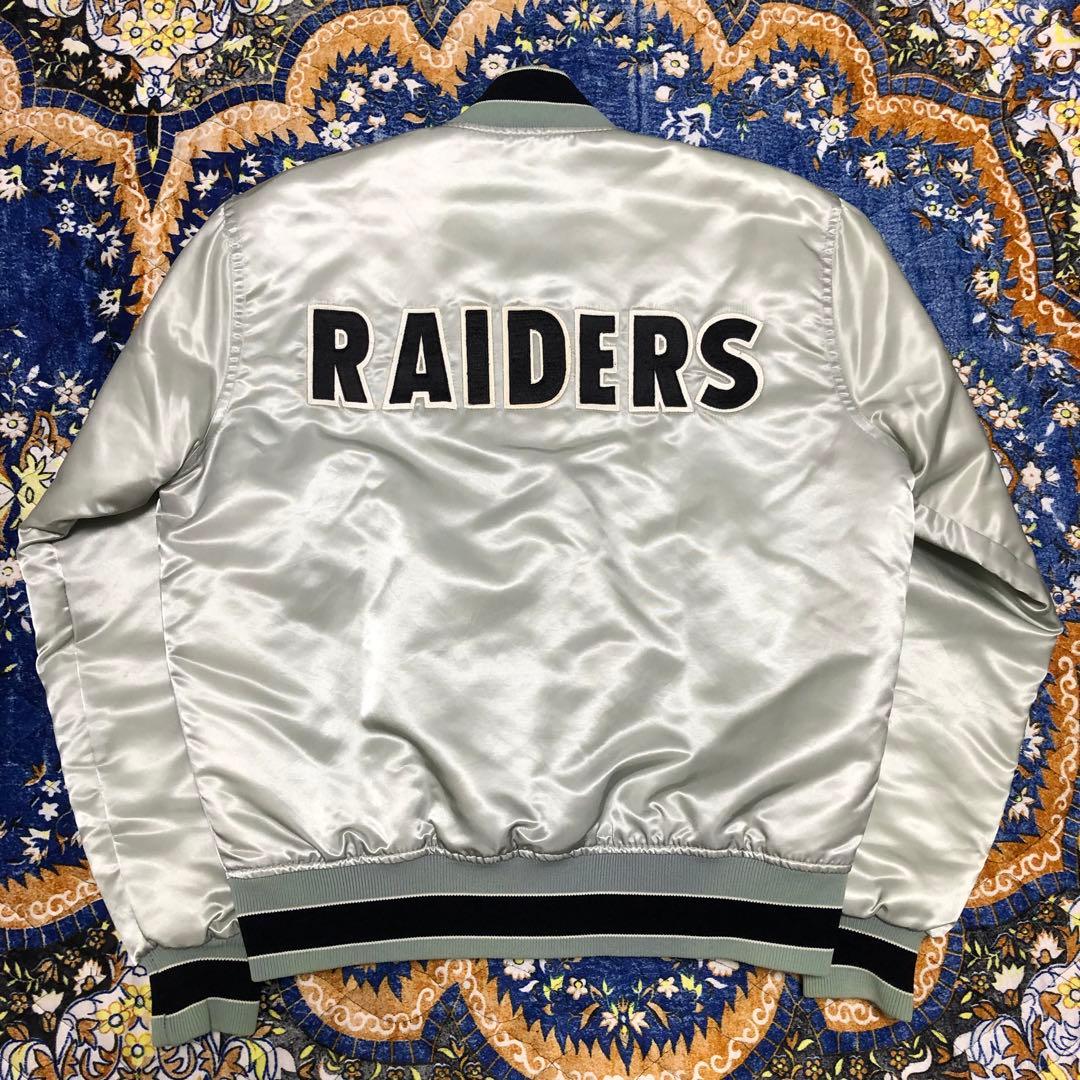 レイダース　raiders スタジャン　ナイロンジャケット　USA製