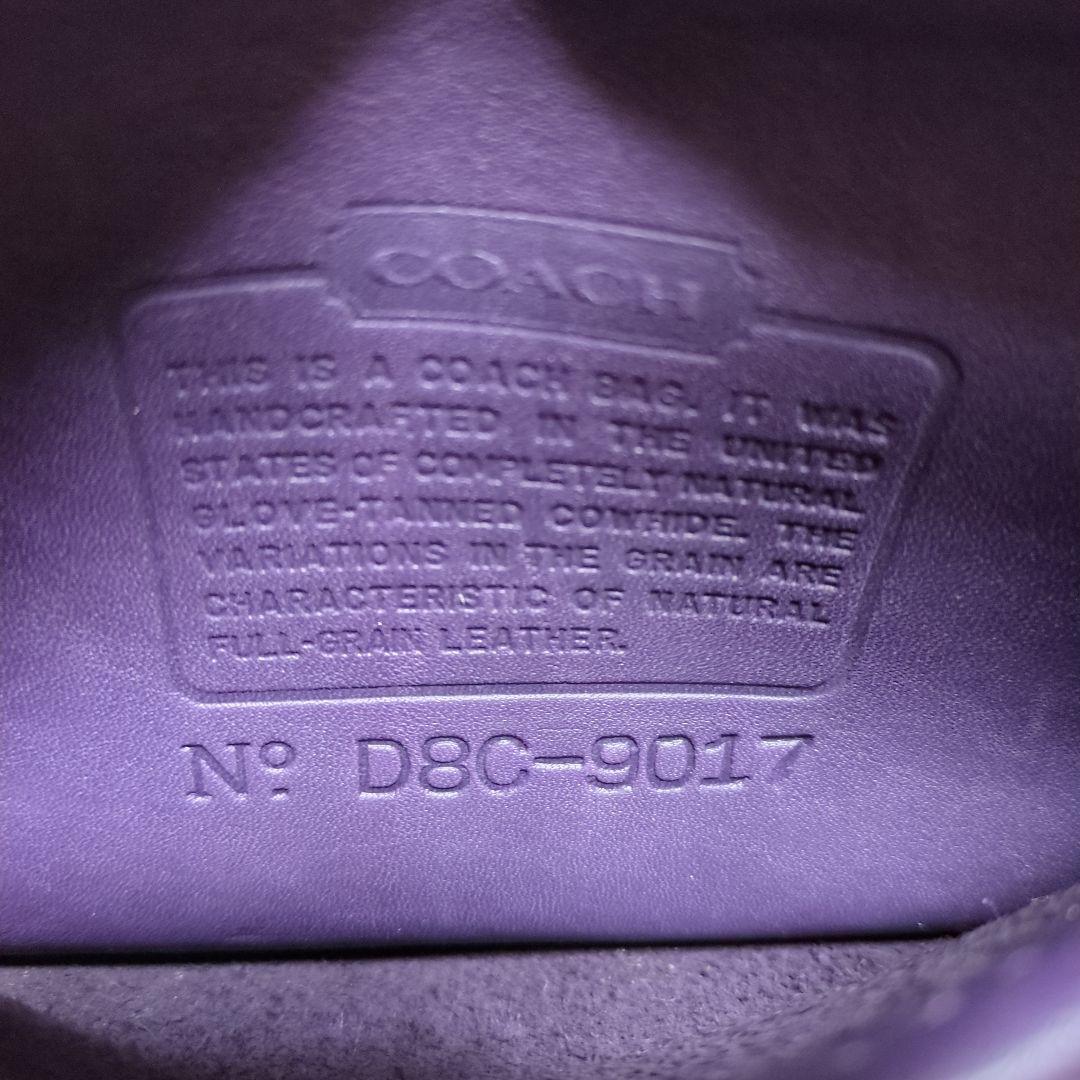 オールドコーチ パープル レア色 ミニショルダーバッグ