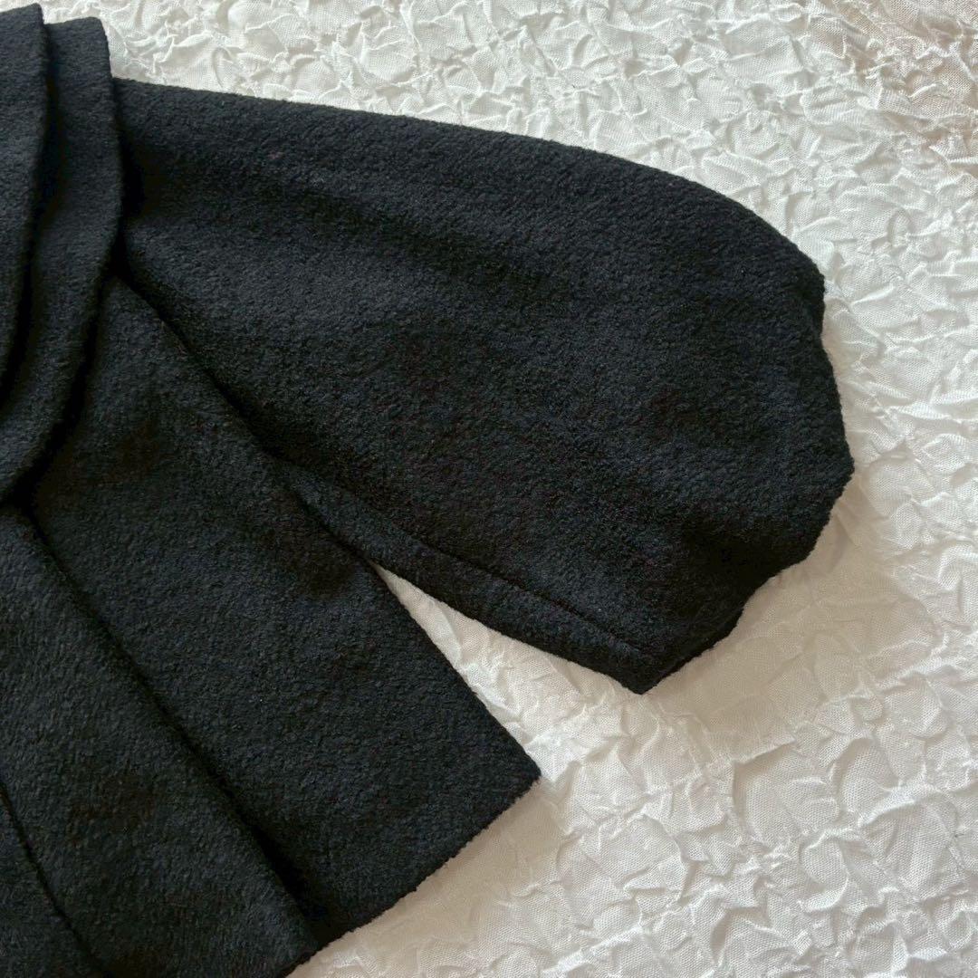 カロリナグレイサー ダブルカラーショートコート F ボリュームスリーブ 大きめ襟