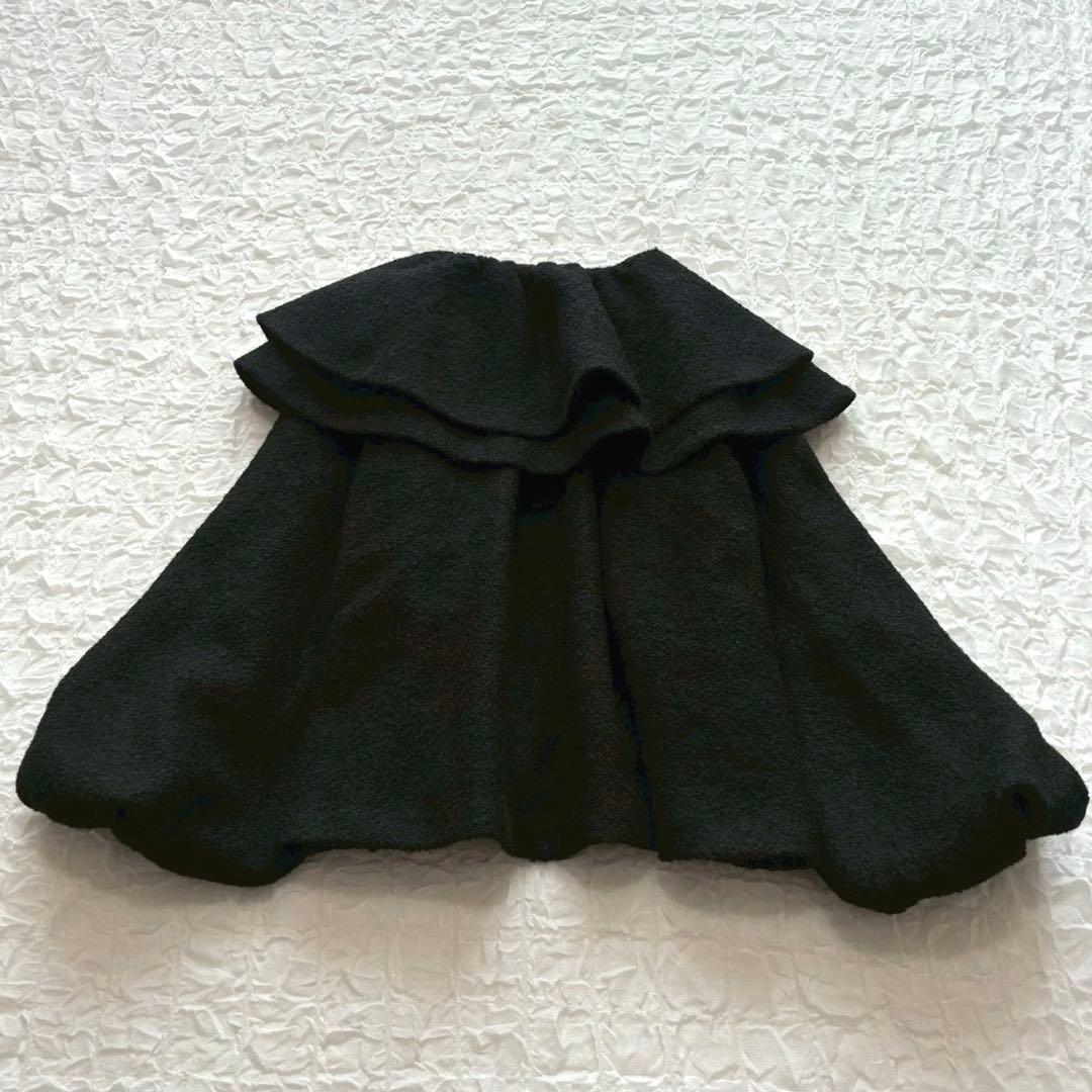 カロリナグレイサー ダブルカラーショートコート F ボリュームスリーブ 大きめ襟