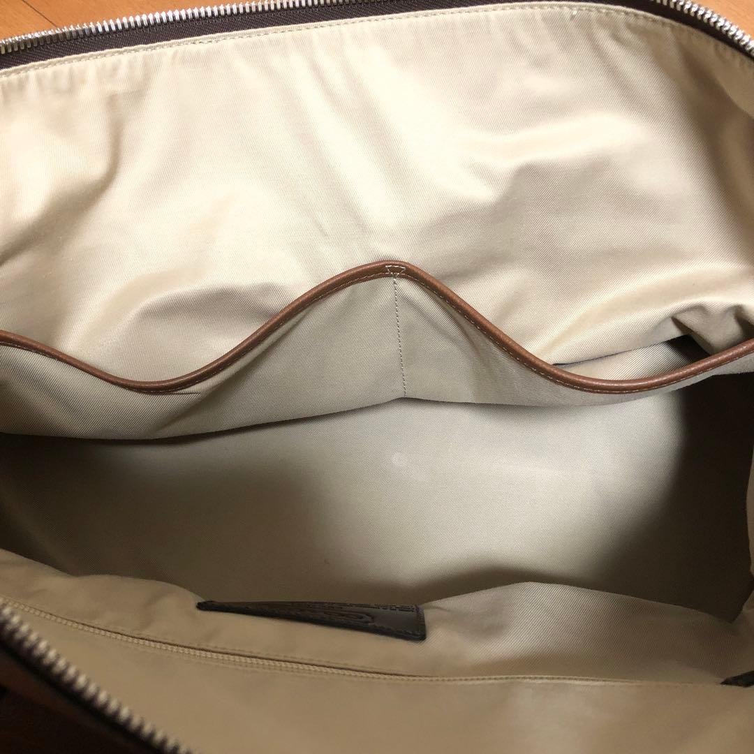 使用回数1回きり オールドコーチ 2wayメンズレザーボストンバッグ ブラウン