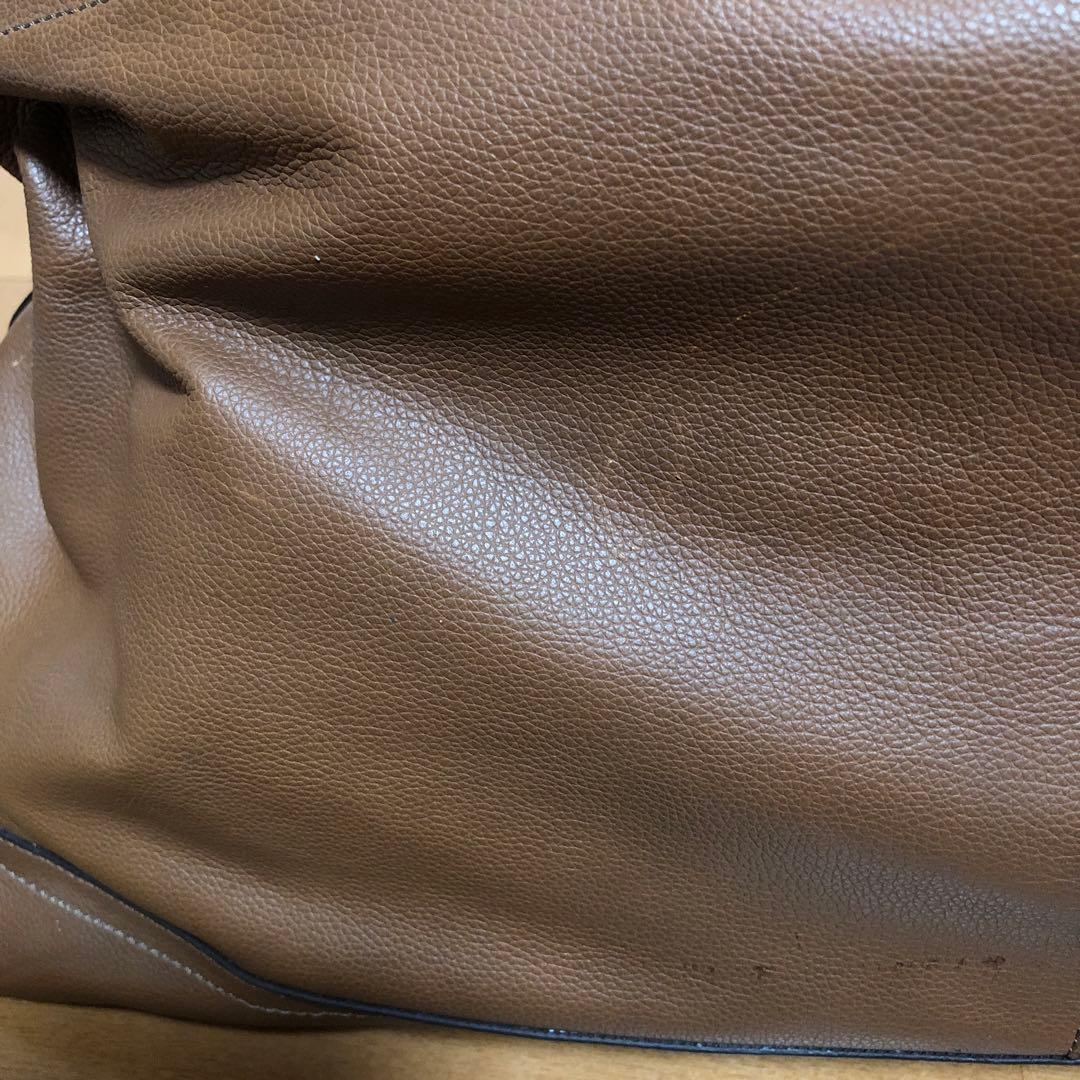 使用回数1回きり オールドコーチ 2wayメンズレザーボストンバッグ ブラウン