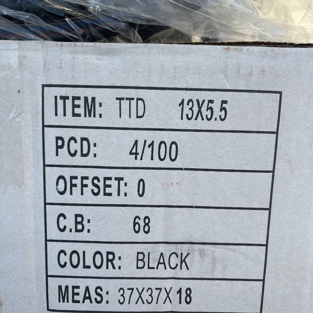 デイトナ？TTD 13インチ ホイール ブラック 4/100