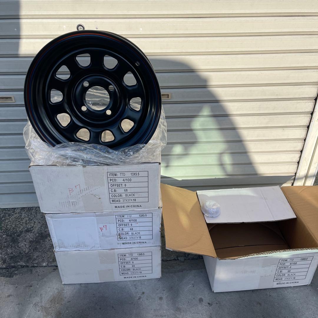 デイトナ？TTD 13インチ ホイール ブラック 4/100