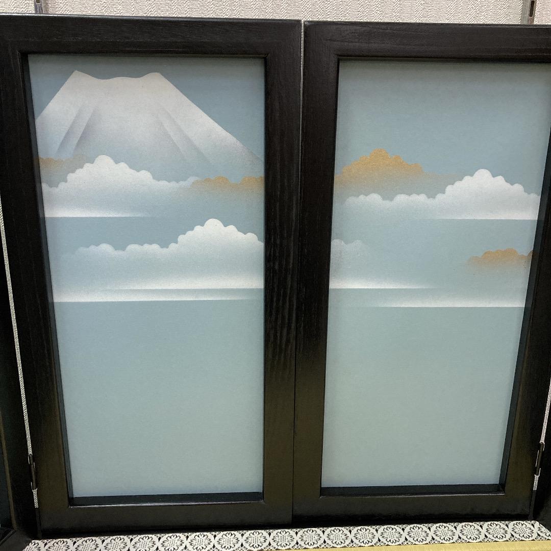 専用ページ　E22 五月人形　台巾70㎝位　飾り台屏風のみ　五月鎧兜　子供大将