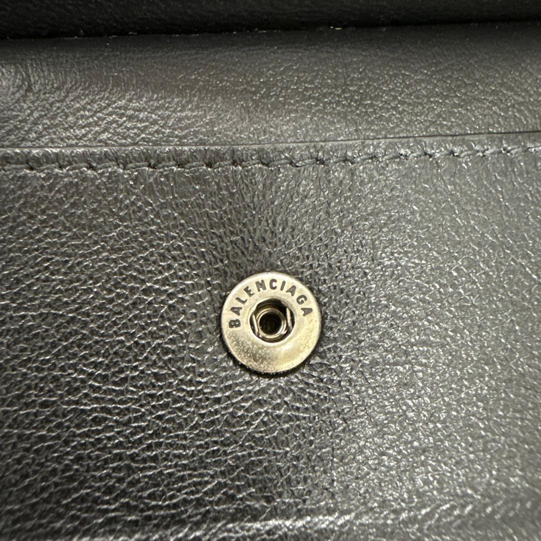 BALENCIAGA メンズ 二つ折り財布 フォールドウォレット 黒