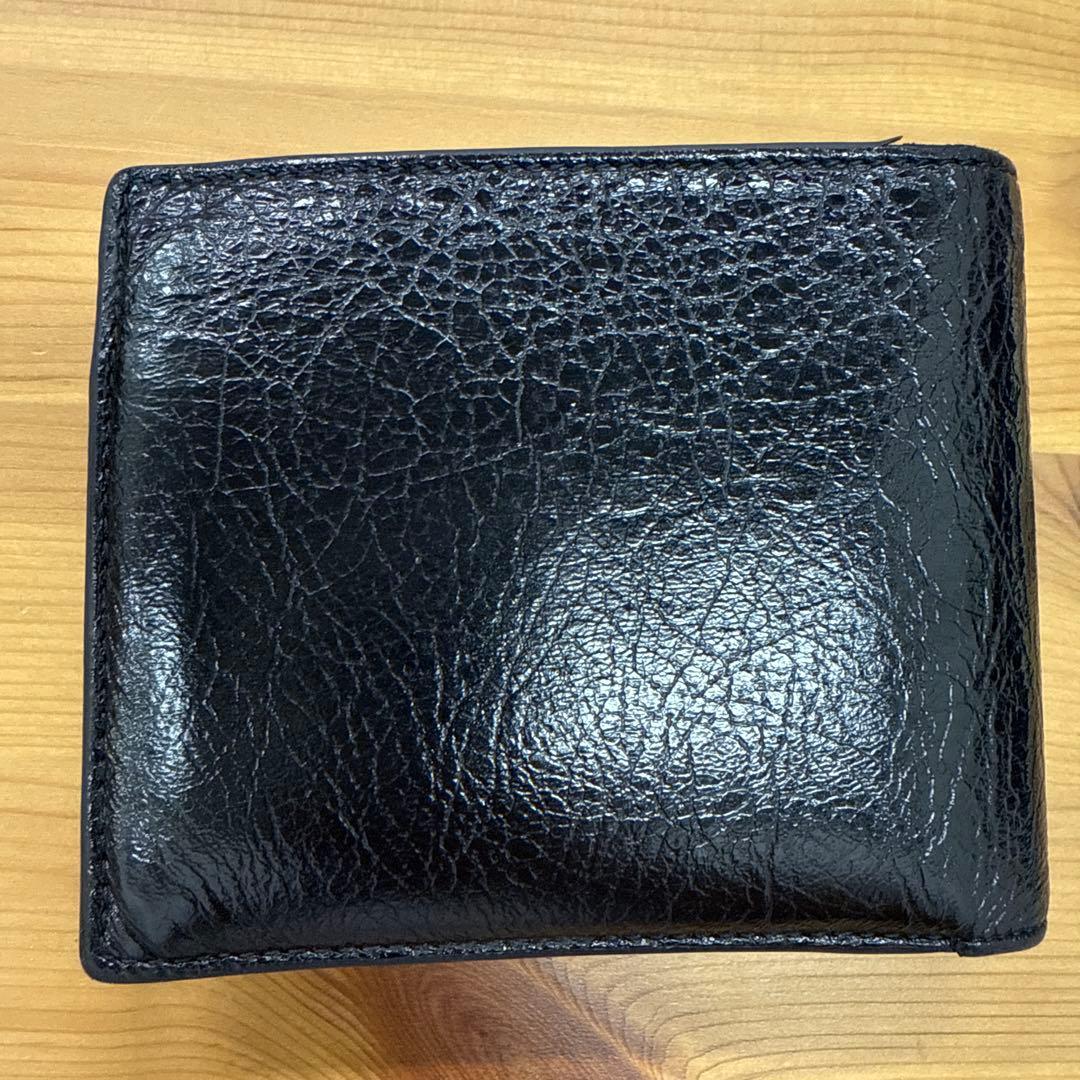 BALENCIAGA メンズ 二つ折り財布 フォールドウォレット 黒