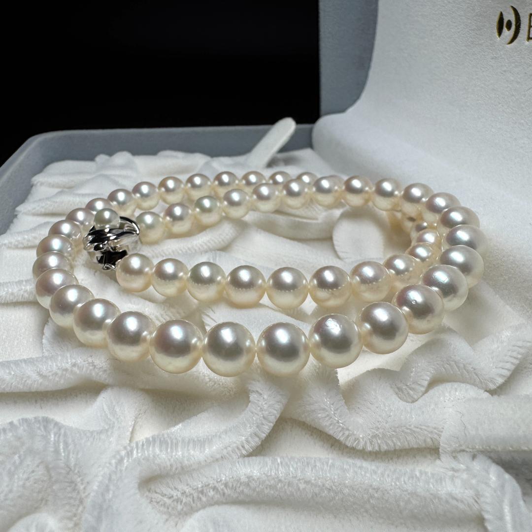 最高級 田崎真珠✨ あこや真珠 パール ネックレス 約7.5-8.0mm SV