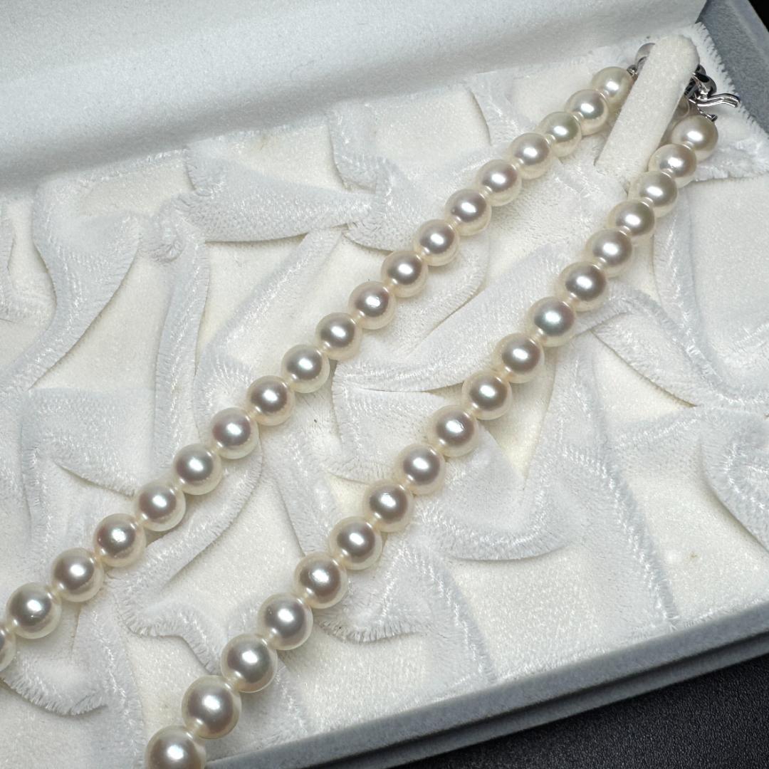 最高級 田崎真珠✨ あこや真珠 パール ネックレス 約7.5-8.0mm SV