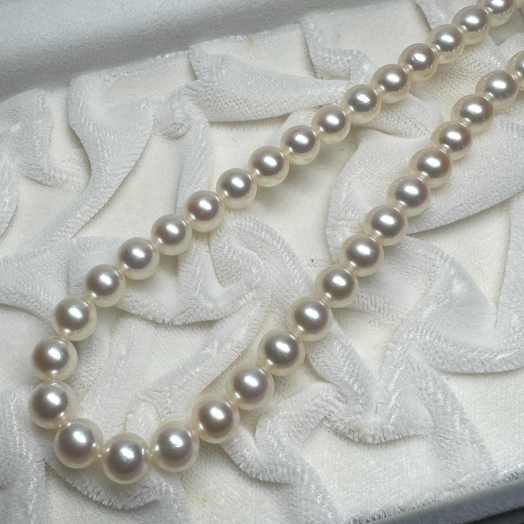 最高級 田崎真珠✨ あこや真珠 パール ネックレス 約7.5-8.0mm SV