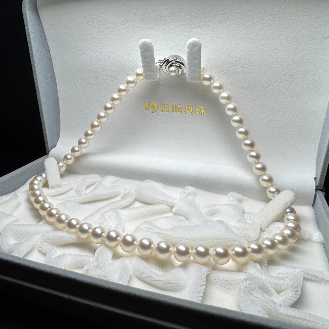 最高級 田崎真珠✨ あこや真珠 パール ネックレス 約7.5-8.0mm SV