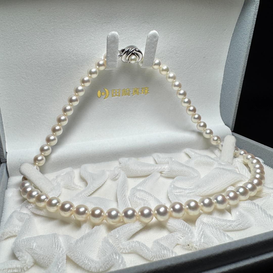 最高級 田崎真珠✨ あこや真珠 パール ネックレス 約7.5-8.0mm SV