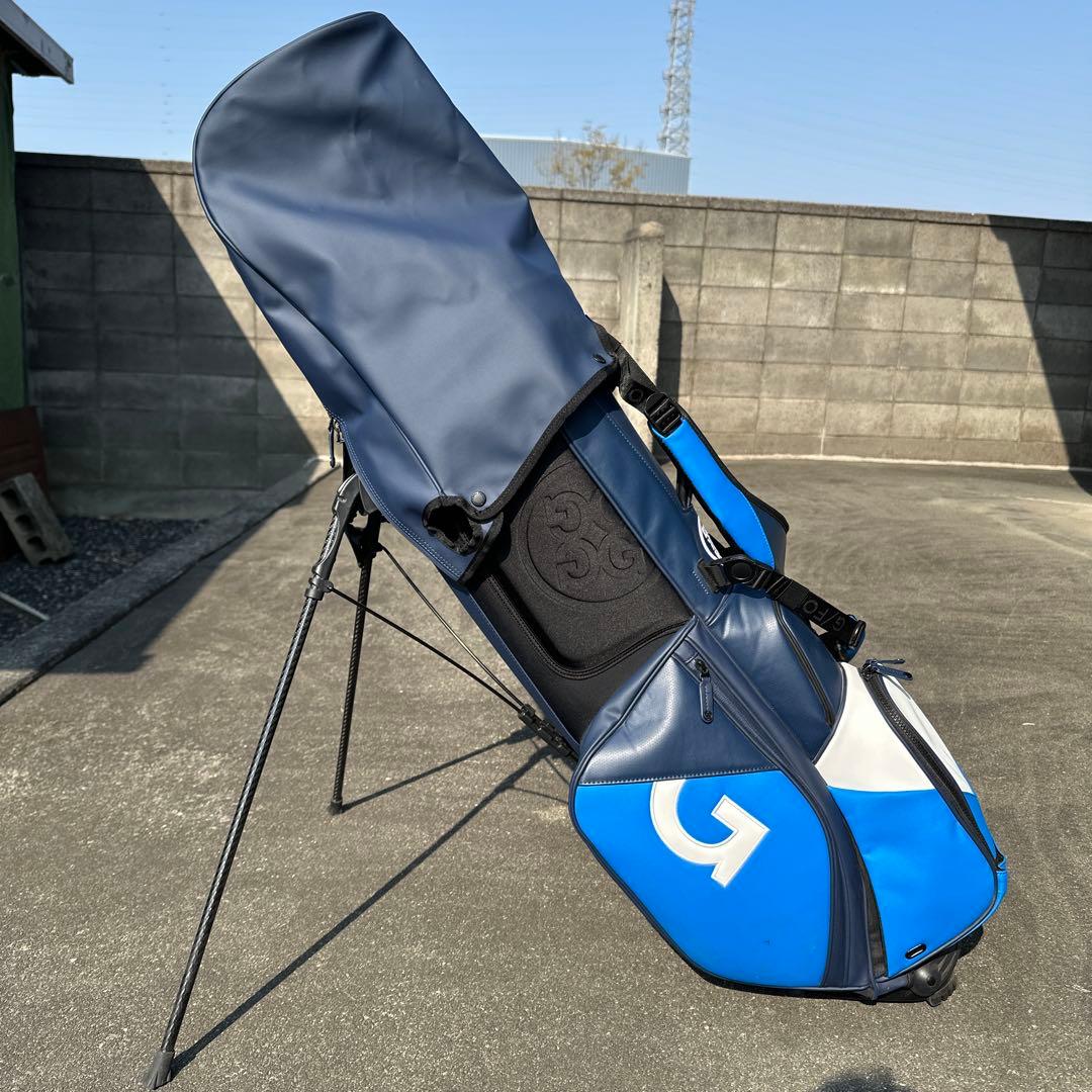 f*0様 Vessel ジーフォア　コラボ　ゴルフバッグ スタンド付き 青黒　G