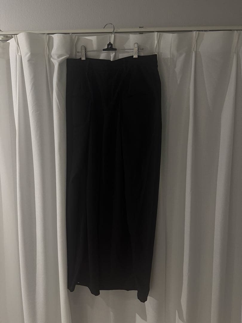 パンツ DNSR Folding wide slacks black