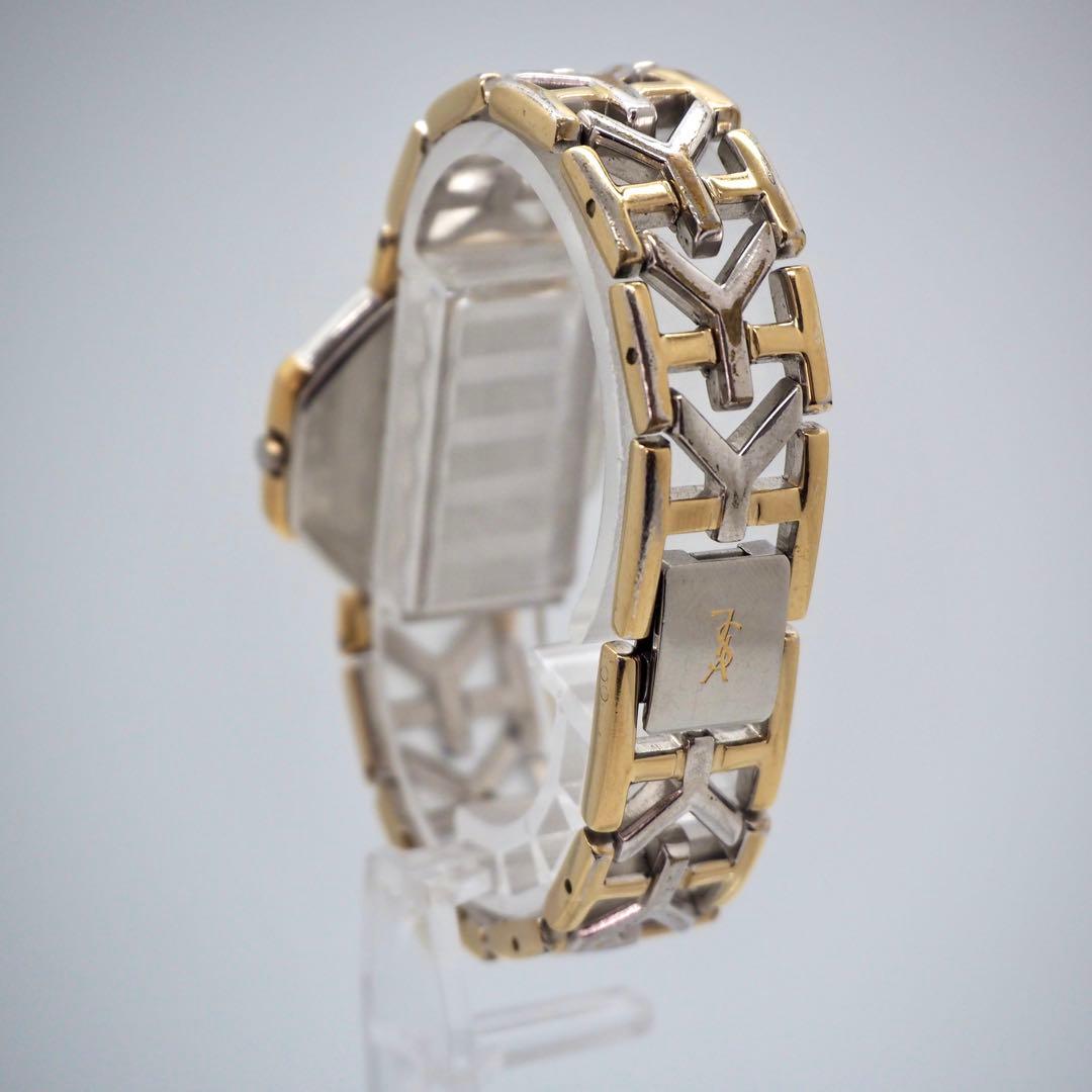 209 稼働 イヴサンローラン　時計 オクタゴン レディース ゴールド　希少