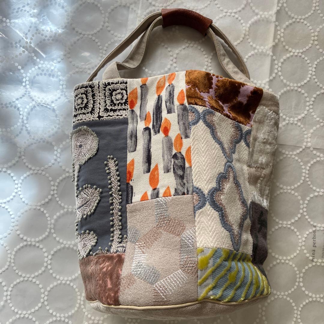 ミナペルホネン bucket バッグ　レア生地満載！
