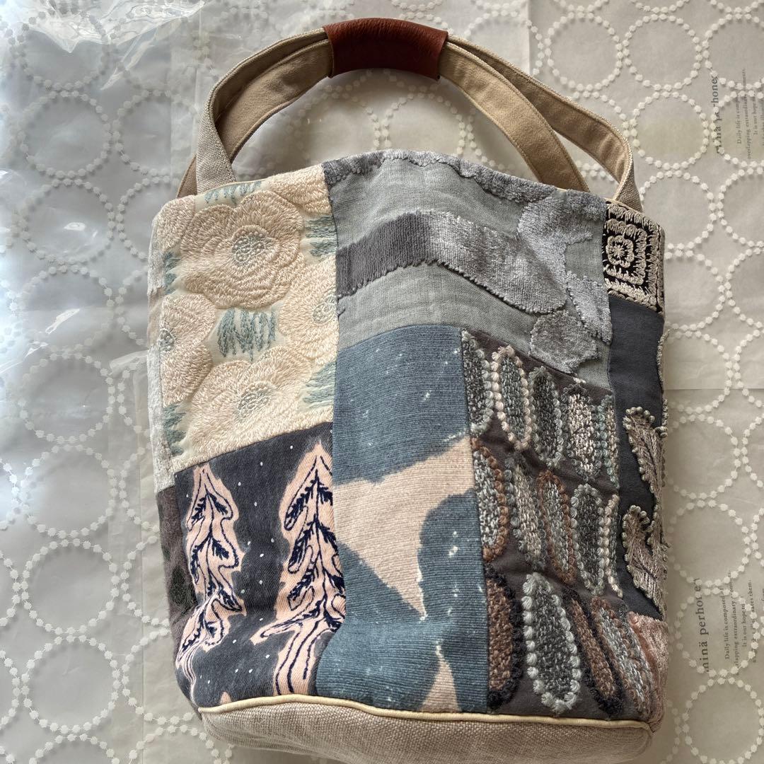 ミナペルホネン bucket バッグ　レア生地満載！