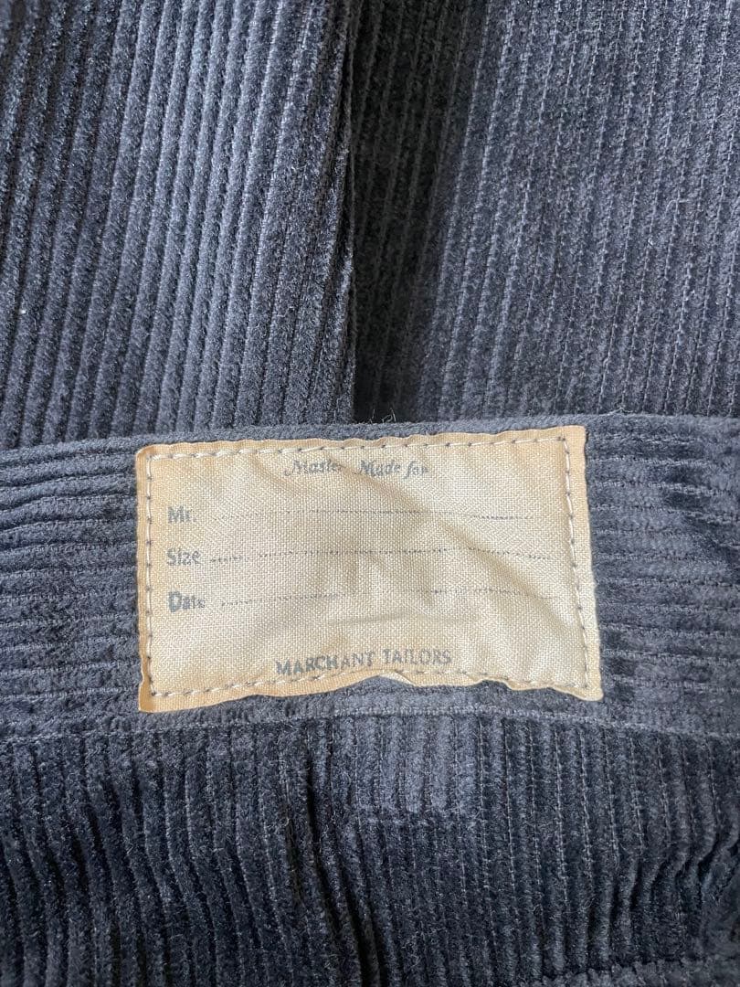 KAPITAL （キャピタル）コーデュロイポートバギーパンツ ブラック