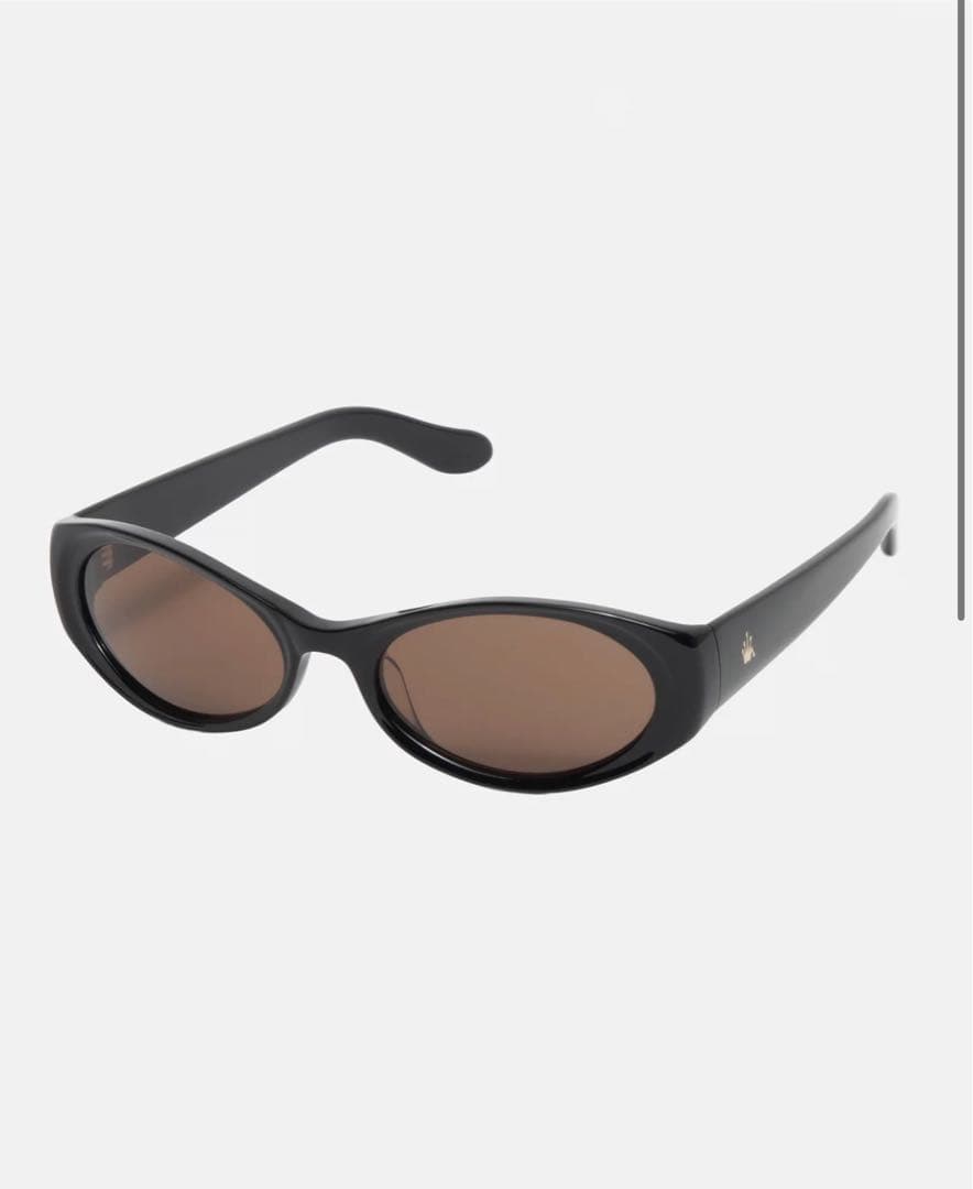 小物 stussy TRACY SUNGLASSES Black/Dark Amber