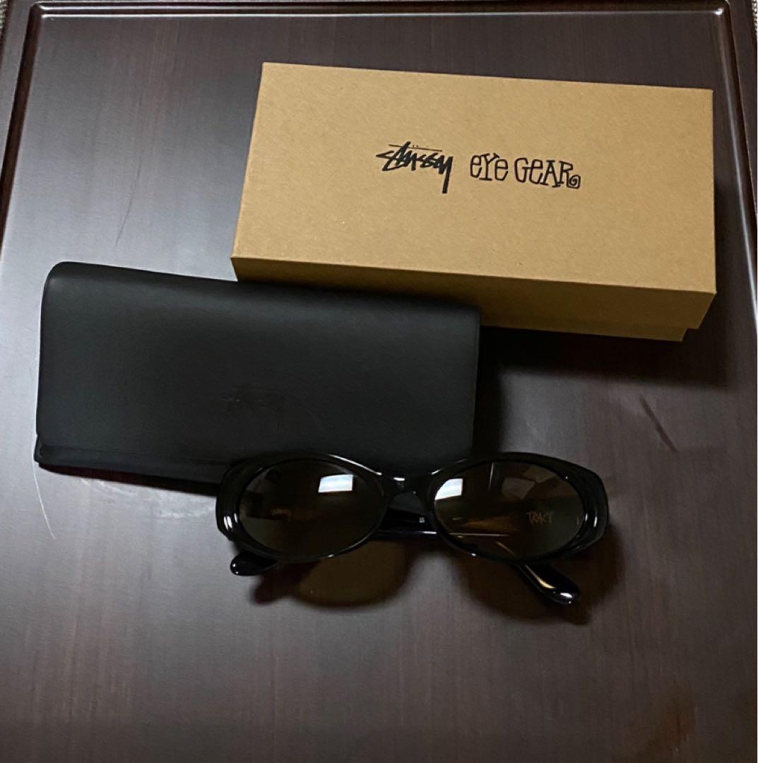 小物 stussy TRACY SUNGLASSES Black/Dark Amber