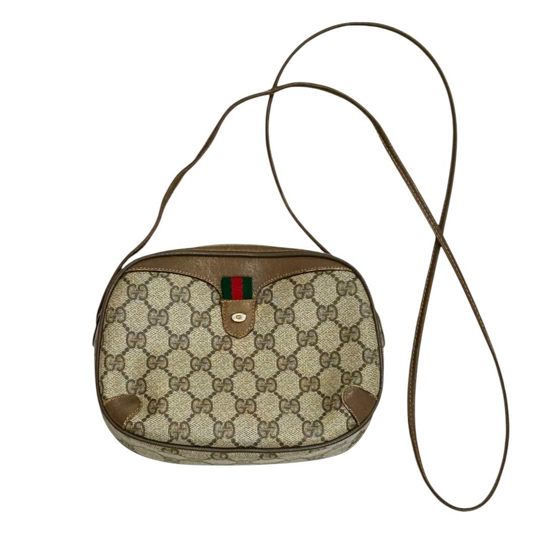 オールドグッチ アクセコ GGスプリーム シェリーライン ショルダーバッグ