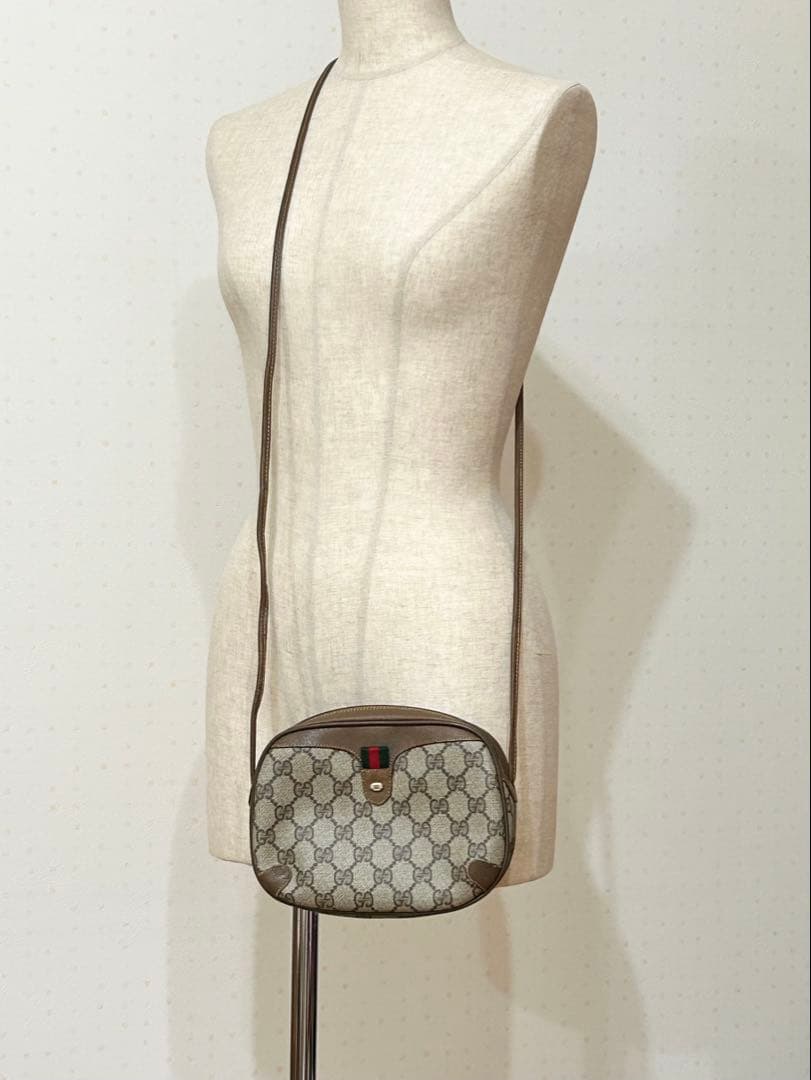 オールドグッチ アクセコ GGスプリーム シェリーライン ショルダーバッグ