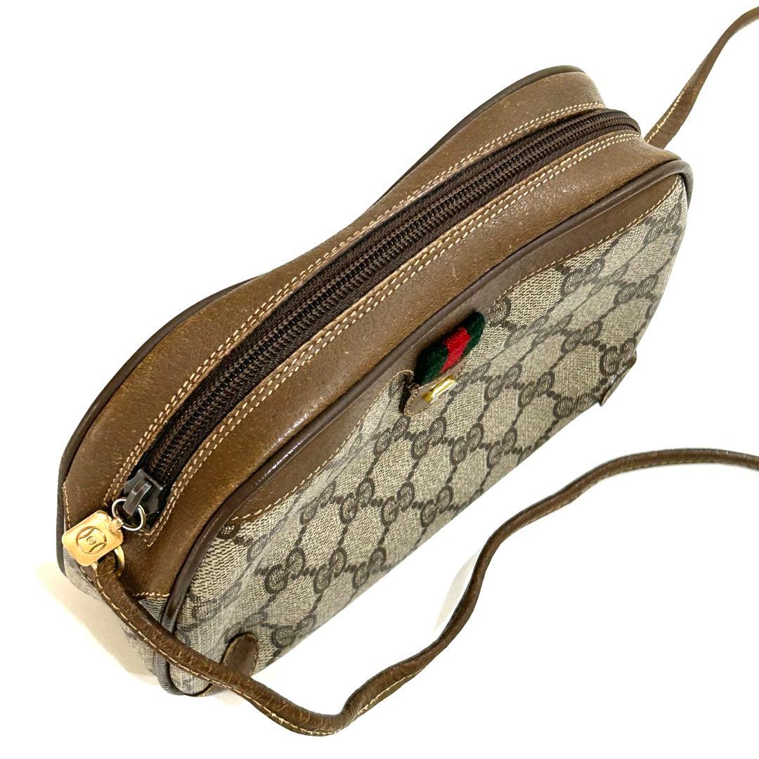 オールドグッチ アクセコ GGスプリーム シェリーライン ショルダーバッグ