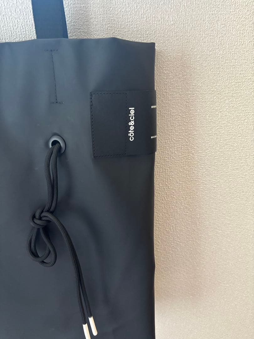 côte&ciel Todd Obsidian ブラックトートバッグ