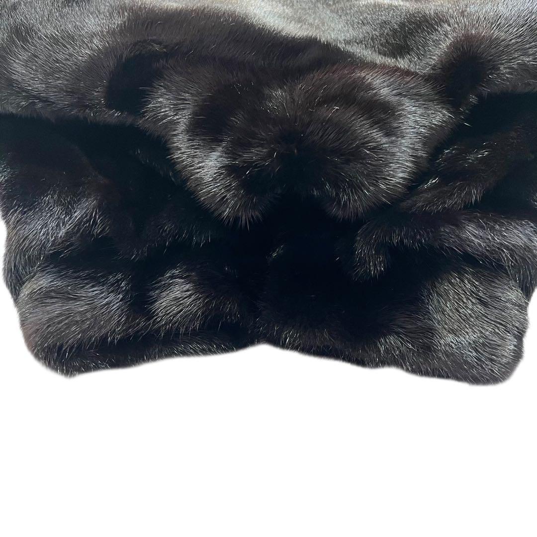 着丈80cm サガミンク ブラックミンク ミンクファー 毛並み◎ なめし柔らか