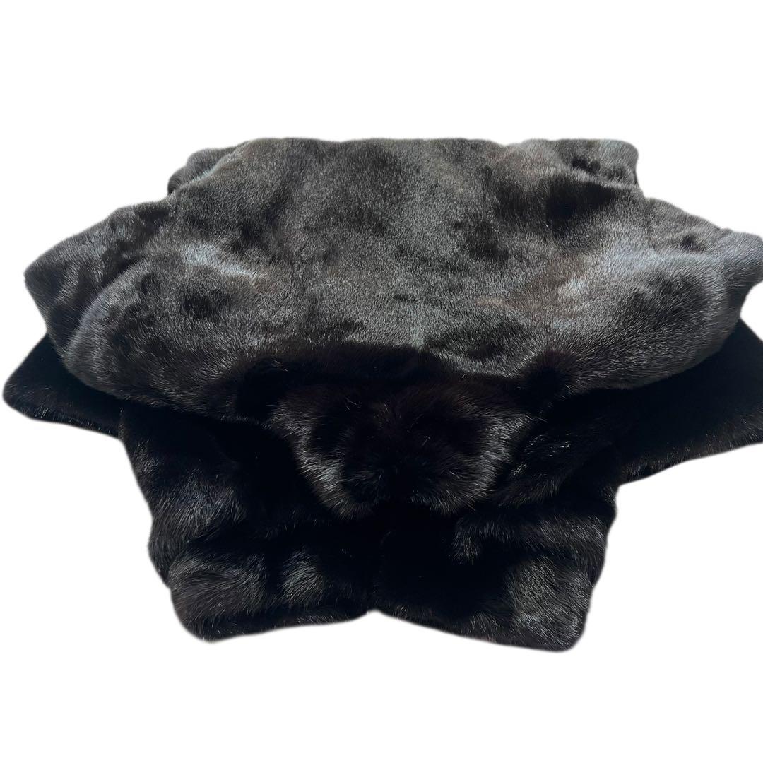 着丈80cm サガミンク ブラックミンク ミンクファー 毛並み◎ なめし柔らか