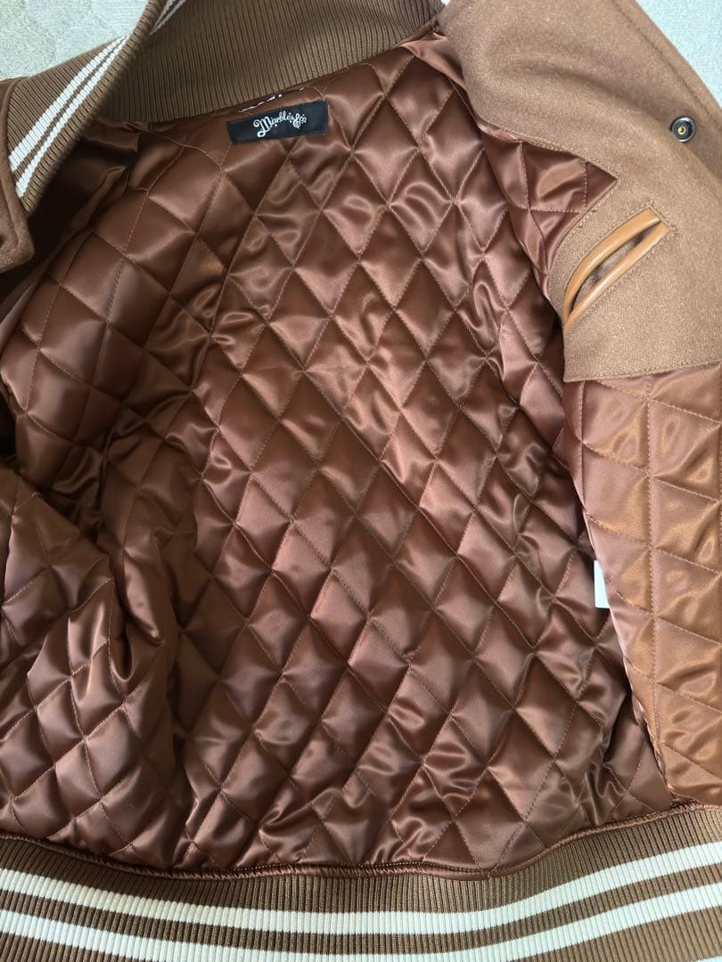 TMT×Marblesコラボ　Varsity Jacket BROWN L