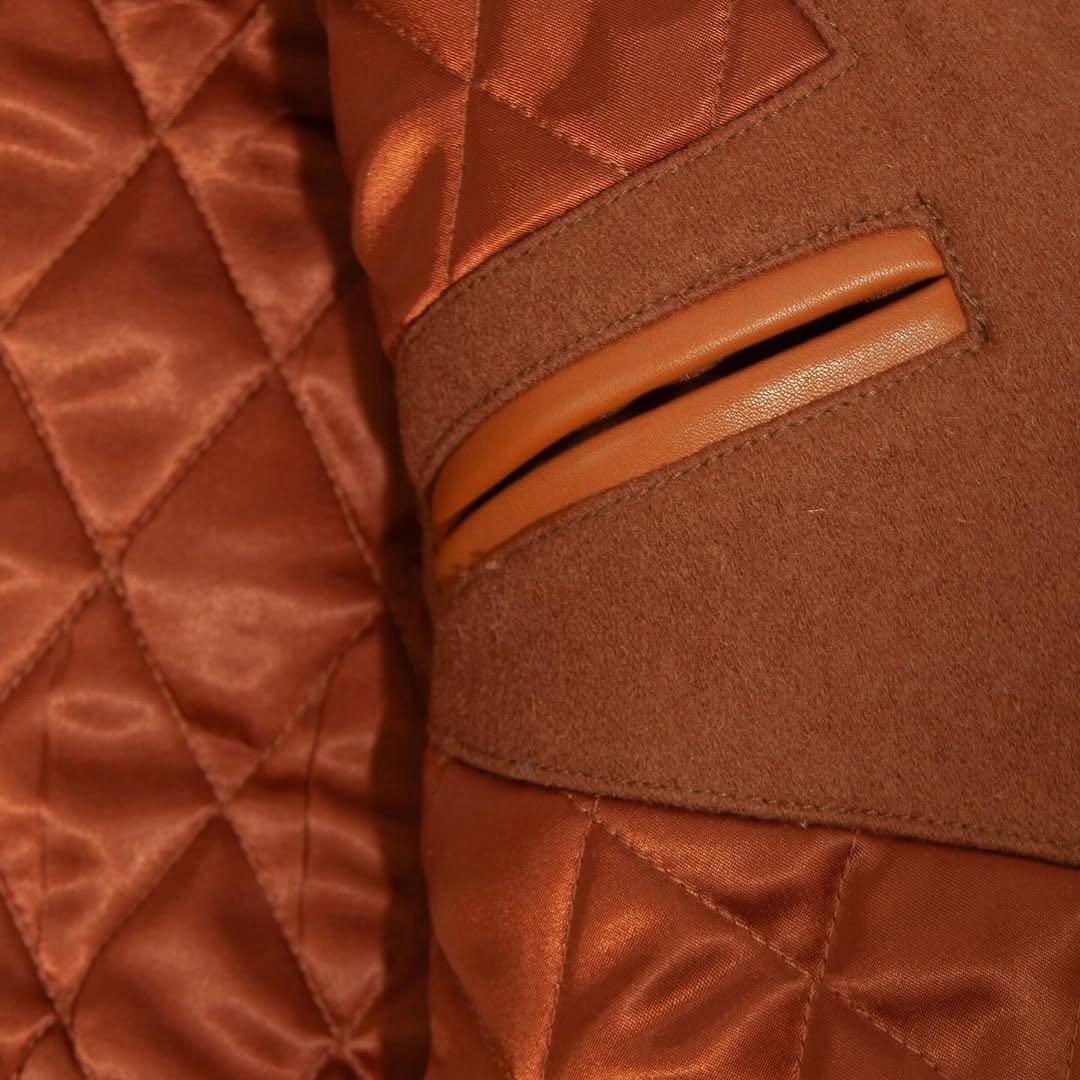 TMT×Marblesコラボ　Varsity Jacket BROWN L